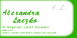 alexandra laczko business card
